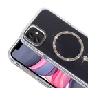 Apple iPhone 11 Uyumlu Kılıf Taşlı Tasarım M-safe Şarj Özellikli Zore Koment Silikon Kapak - 1