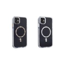 Apple iPhone 11 Uyumlu Kılıf Taşlı Tasarım M-safe Şarj Özellikli Zore Koment Silikon Kapak - 5