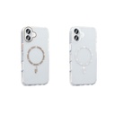 Apple iPhone 16 Pro Uyumlu Kılıf Taşlı Tasarım M-safe Şarj Özellikli Zore Koment Silikon Kapak - 5