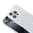 Apple iPhone 15 Pro Max Uyumlu Kılıf Taşlı Tasarım M-safe Şarj Özellikli Zore Koment Silikon Kapak - 1