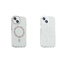 Apple iPhone 14 Uyumlu Kılıf Taşlı Tasarım M-safe Şarj Özellikli Zore Koment Silikon Kapak - 5