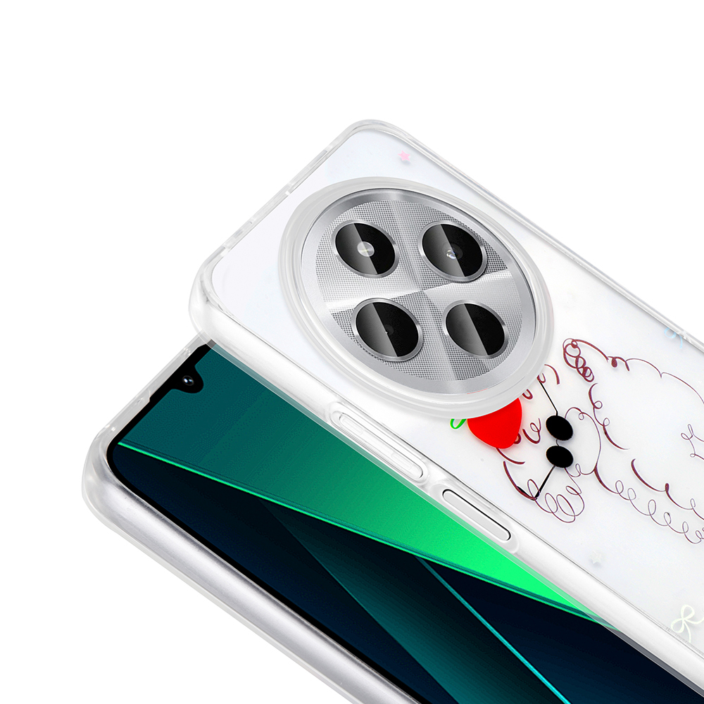 Xiaomi Redmi 14C 4G Uyumlu Kılıf Şeffaf Figürlü Zore Folk Sert Kapak - 6