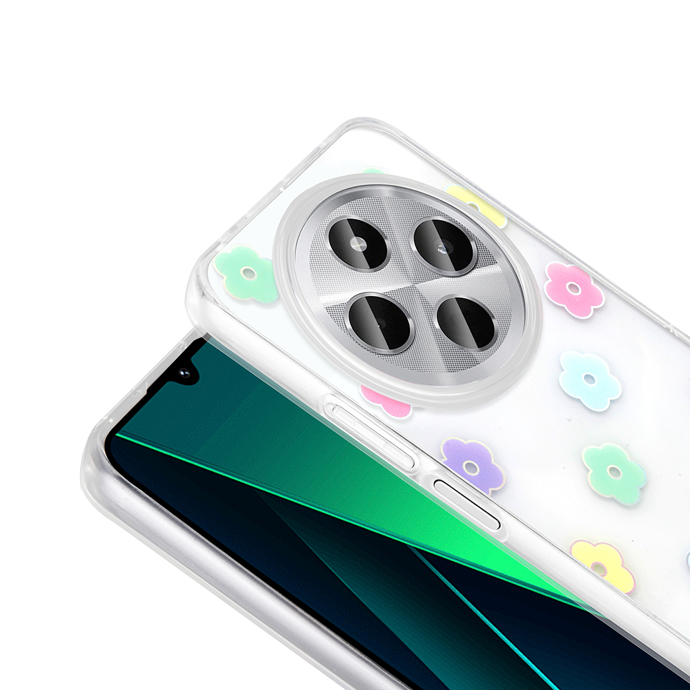 Xiaomi Redmi 14C 4G Uyumlu Kılıf Şeffaf Figürlü Zore Folk Sert Kapak - 7