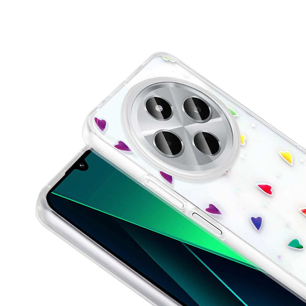 Xiaomi Redmi 14C 4G Uyumlu Kılıf Şeffaf Figürlü Zore Folk Sert Kapak - 8