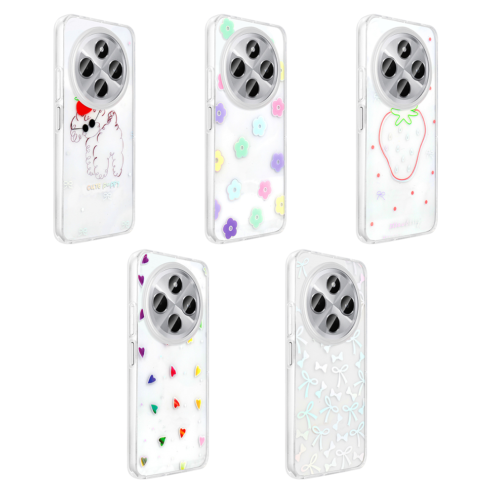 Xiaomi Redmi 14C 4G Uyumlu Kılıf Şeffaf Figürlü Zore Folk Sert Kapak - 11