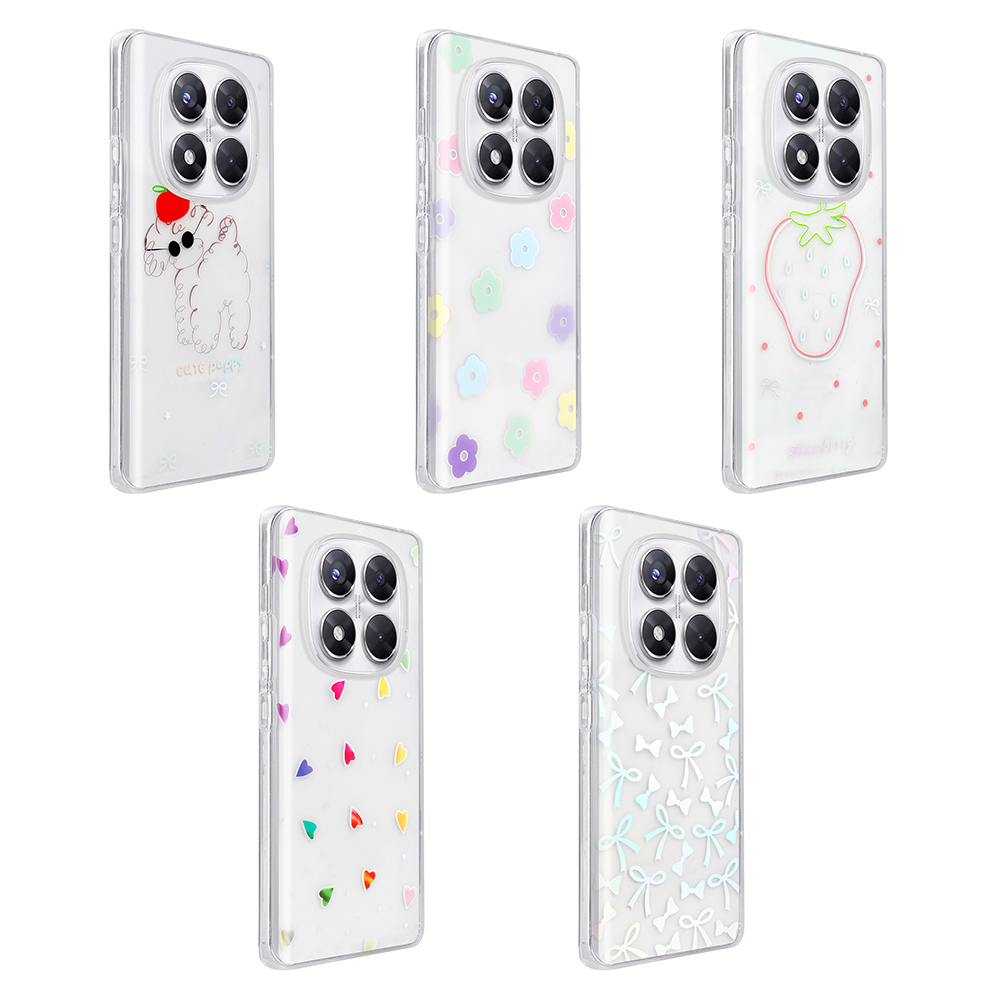 Xiaomi Redmi Note 14 Pro 4G Uyumlu Kılıf Şeffaf Figürlü Zore Folk Sert Kapak - 11