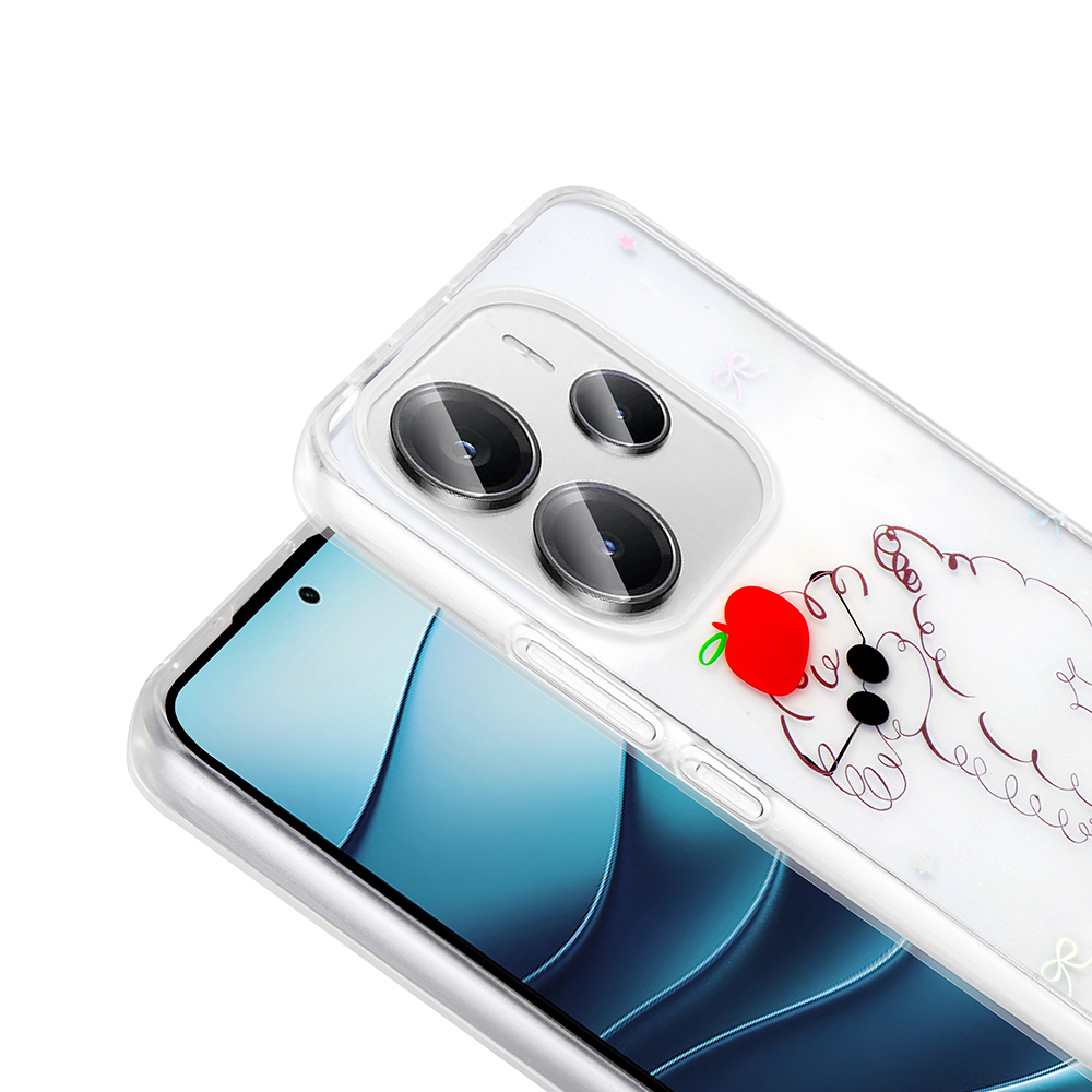 Xiaomi Redmi Note 14 4G Uyumlu Kılıf Şeffaf Figürlü Zore Folk Sert Kapak - 6