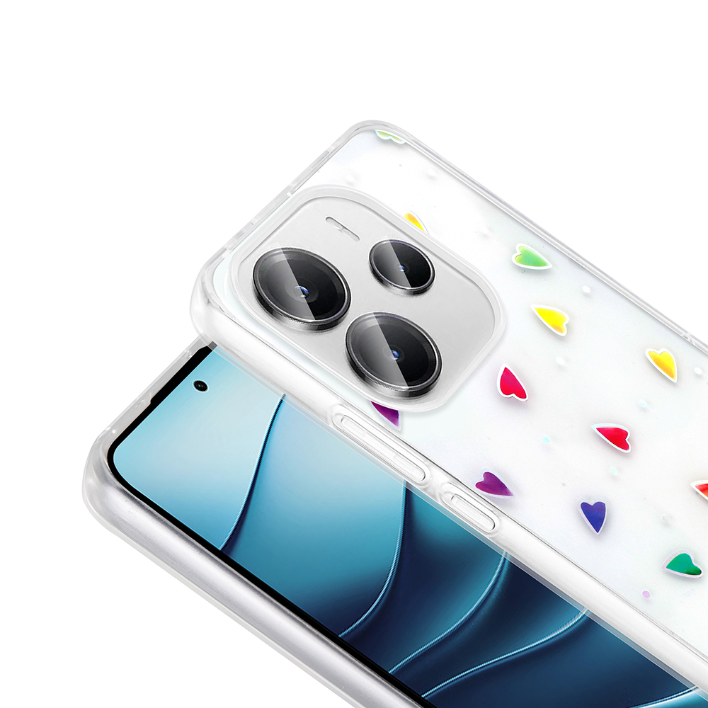 Xiaomi Redmi Note 14 4G Uyumlu Kılıf Şeffaf Figürlü Zore Folk Sert Kapak - 7