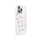 Apple iPhone 14 Pro Max Uyumlu Kılıf M-Safe Şarj Özellikli Şeffaf Zore Folk Sert Kapak - 1