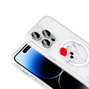 Apple iPhone 14 Pro Max Uyumlu Kılıf M-Safe Şarj Özellikli Şeffaf Zore Folk Sert Kapak - 7