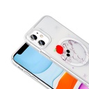 Apple iPhone 11 Uyumlu Kılıf M-Safe Şarj Özellikli Şeffaf Zore Folk Sert Kapak - 6