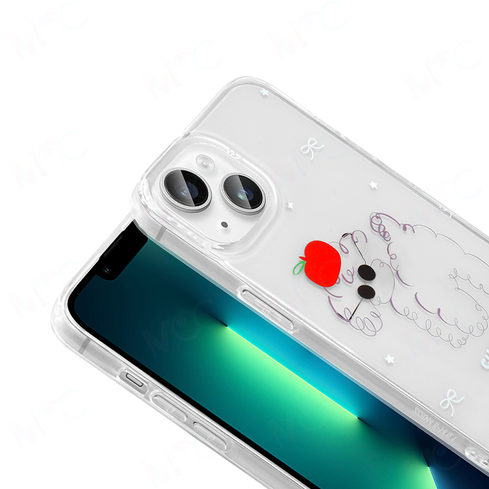 Apple iPhone 13 Uyumlu Kılıf Şeffaf Figürlü Zore Folk Sert Kapak - 6