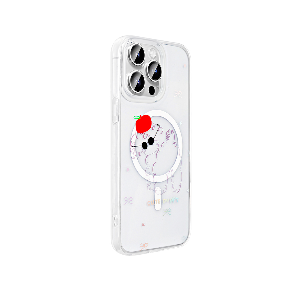 Apple iPhone 14 Pro Uyumlu Kılıf M-Safe Şarj Özellikli Şeffaf Zore Folk Sert Kapak - 2