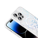 Apple iPhone 14 Pro Uyumlu Kılıf M-Safe Şarj Özellikli Şeffaf Zore Folk Sert Kapak - 10