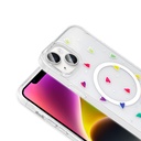 Apple iPhone 13 Uyumlu Kılıf M-Safe Şarj Özellikli Şeffaf Zore Folk Sert Kapak - 9