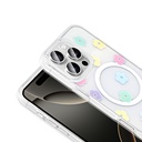 Apple iPhone 16 Pro Max Uyumlu Kılıf M-Safe Şarj Özellikli Şeffaf Zore Folk Sert Kapak - 8