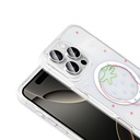 Apple iPhone 16 Pro Max Uyumlu Kılıf M-Safe Şarj Özellikli Şeffaf Zore Folk Sert Kapak - 9