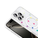 Apple iPhone 16 Pro Max Uyumlu Kılıf M-Safe Şarj Özellikli Şeffaf Zore Folk Sert Kapak - 10