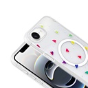 Apple iPhone 16E Uyumlu Kılıf M-Safe Şarj Özellikli Şeffaf Zore Folk Sert Kapak - 9