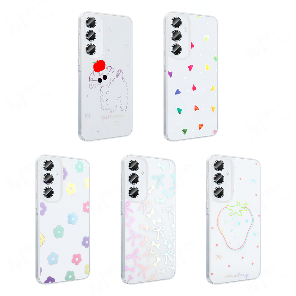 Samsung Galaxy A16 Uyumlu Kılıf Şeffaf Figürlü Zore Folk Sert Kapak - 11