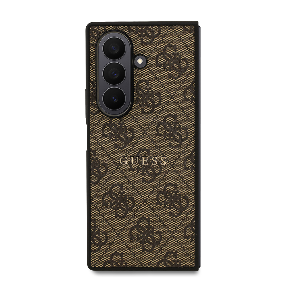 Galaxy Z Fold 7 Kılıf Guess Orjinal Lisanslı M-safe Şarj Özellikli 4G Desen Yazı Logolu Kapak - 1