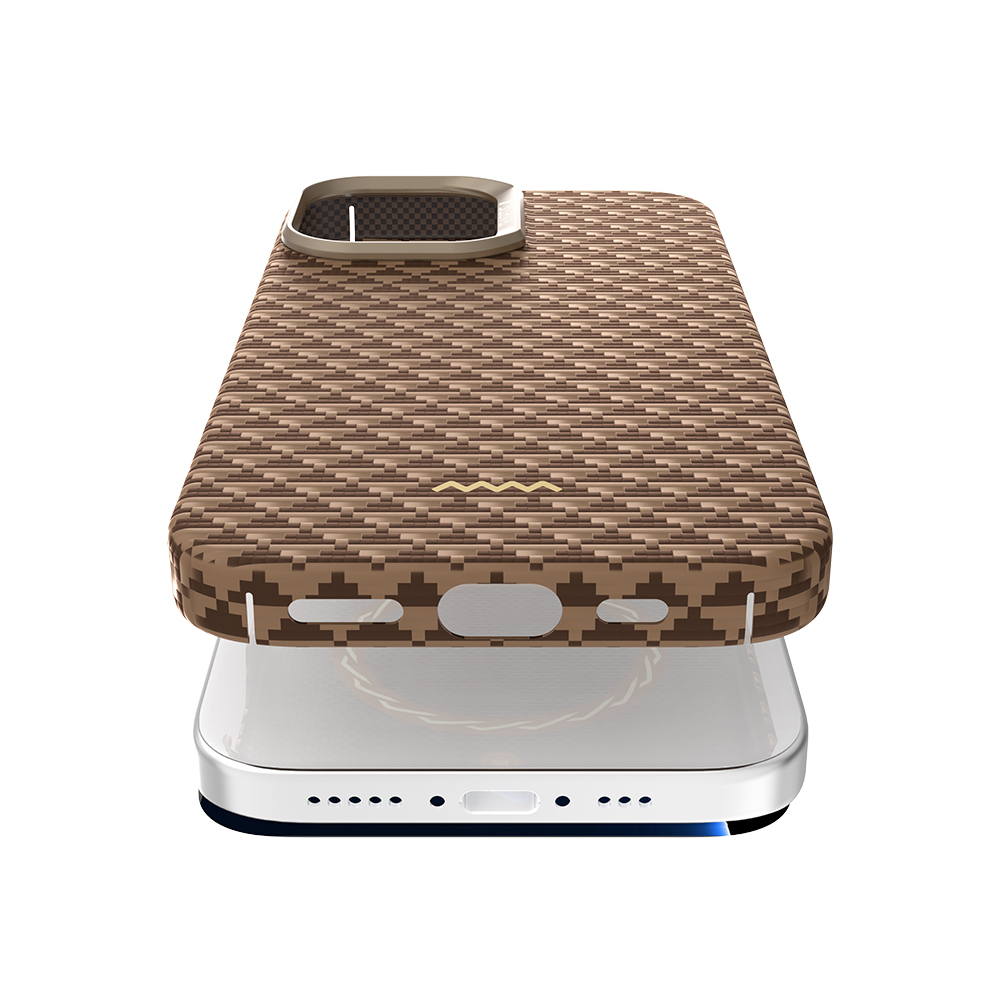 Apple iPhone 17 Kılıf M-safe Şarj Özellikli Raptic Aramid Skin Origin Serisi Kapak - 16