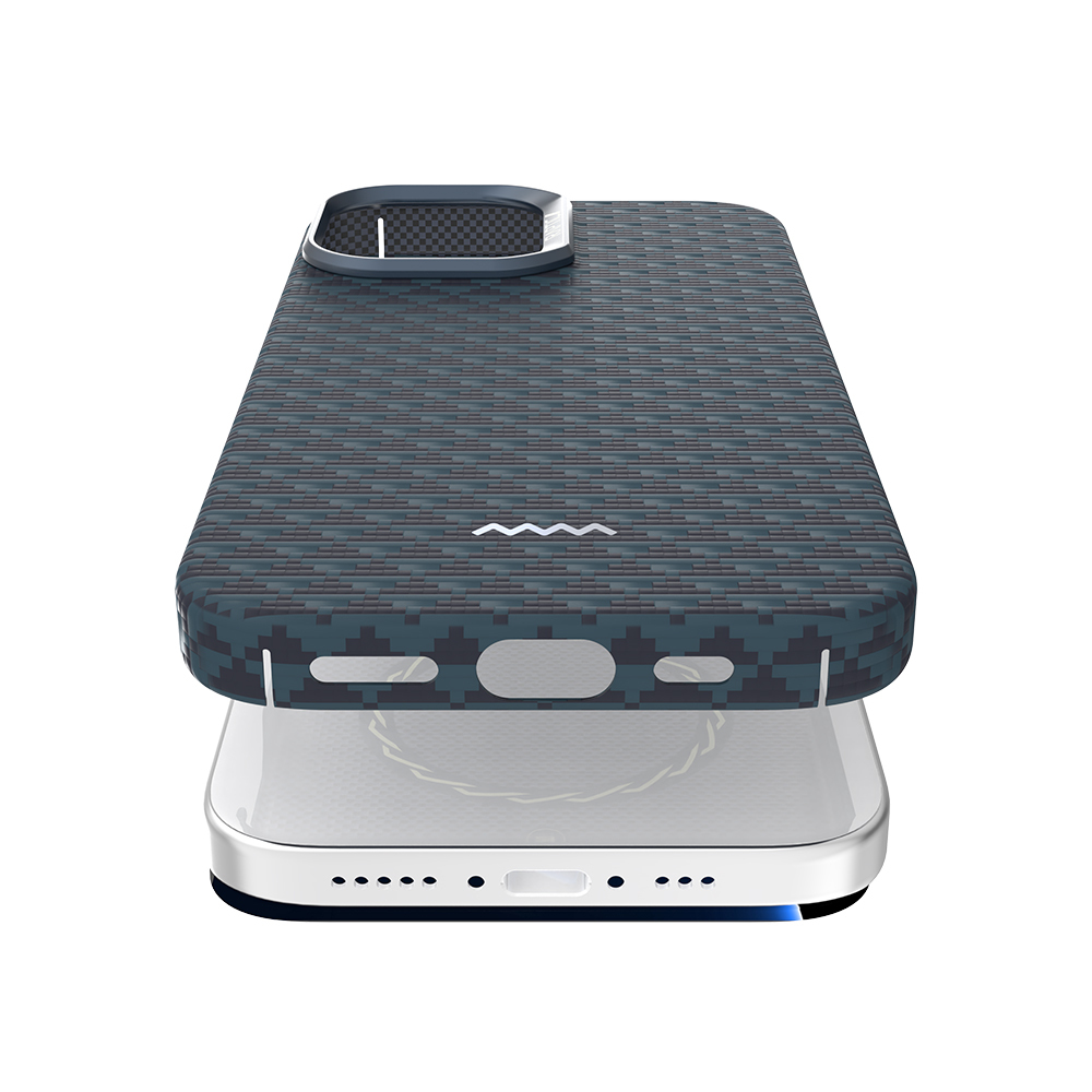 Apple iPhone 17 Kılıf M-safe Şarj Özellikli Raptic Aramid Skin Origin Serisi Kapak - 17