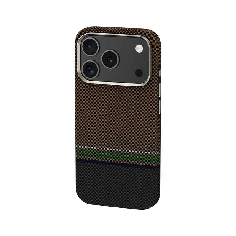 Apple iPhone 17 Pro Kılıf M-safe Şarj Özellikli Karbon Fiber Tasarımlı Benks Prestige ArmorPro Kevlar Kapak - 1