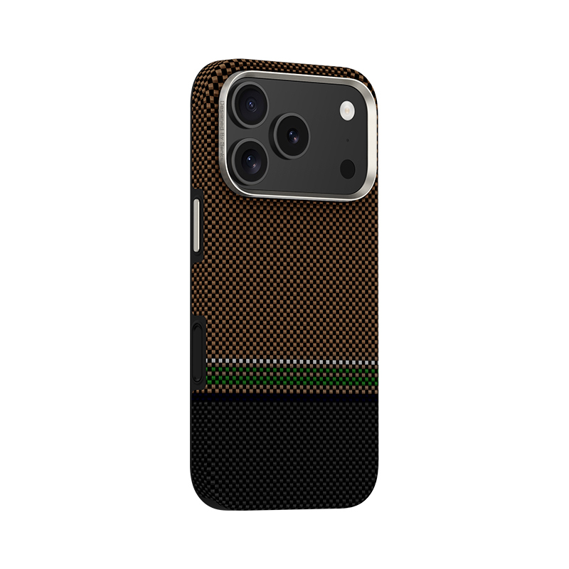 Apple iPhone 17 Pro Kılıf M-safe Şarj Özellikli Karbon Fiber Tasarımlı Benks Prestige ArmorPro Kevlar Kapak - 3