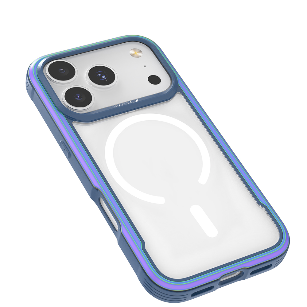 Apple iPhone 17 Pro Kılıf M-safe Şarj Özellikli Airbagli Raptic Shield Serisi Şeffaf Arka Yüzey Kapak - 1