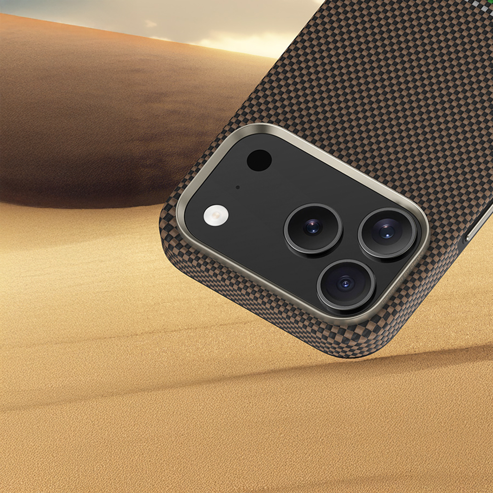 Apple iPhone 17 Pro Max Kılıf M-safe Şarj Özellikli Karbon Fiber Tasarımlı Benks Prestige ArmorPro Kevlar Kapak - 7