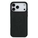 Apple iPhone 17 Pro Max Kılıf Mercedes Benz Orjinal Lisanslı M-safe Şarj Özellikli Hakiki Deri Nostaljik Yıldız Dizayn Kapak - 2