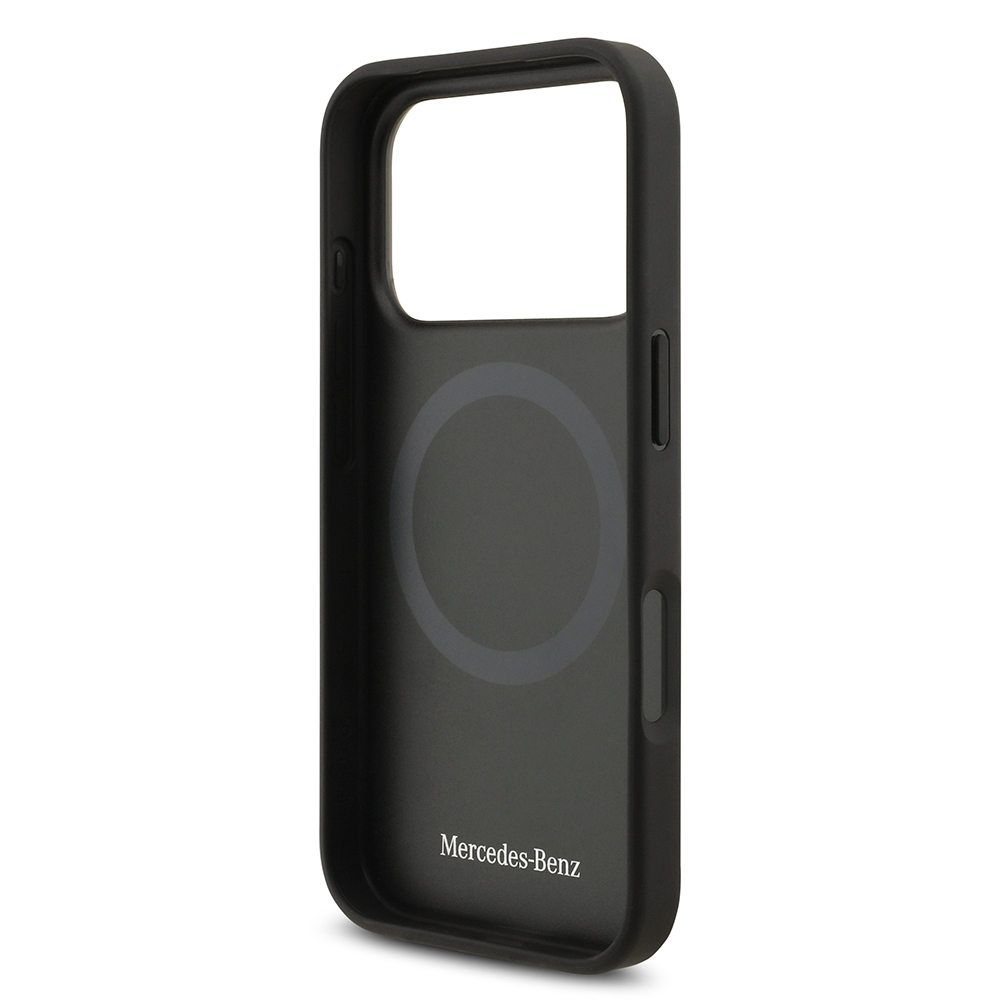 Apple iPhone 17 Pro Max Uyumlu Kılıf Mercedes Benz Orjinal Lisanslı M-safe Şarj Özellikli Hakiki Deri Nostaljik Yıldız Dizayn Kapak - 13