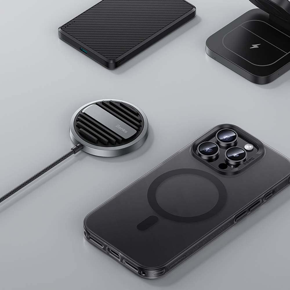 Apple iPhone 17 Kılıf M-safe Şarj Özellikli Benks Lucid Armor Kapak - 5