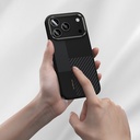 Apple iPhone 17 Pro Max Kılıf M-safe Şarj Özellikli Karbon Fiber Benks Montage Hybrid ArmorPro Kevlar Kapak - 5