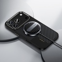 Apple iPhone 17 Pro Max Kılıf M-safe Şarj Özellikli Karbon Fiber Benks Montage Hybrid ArmorPro Kevlar Kapak - 9