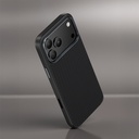 Apple iPhone 17 Pro Max Kılıf Karbon Fiber M-safe Şarj Özellikli Benks Hybrid ArmorPro 600D Kevlar Kapak - 4