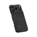 Apple iPhone 17 Pro Kılıf M-safe Şarj Özellikli Karbon Fiber Benks Montage ArmorAir Kevlar Kapak - 2