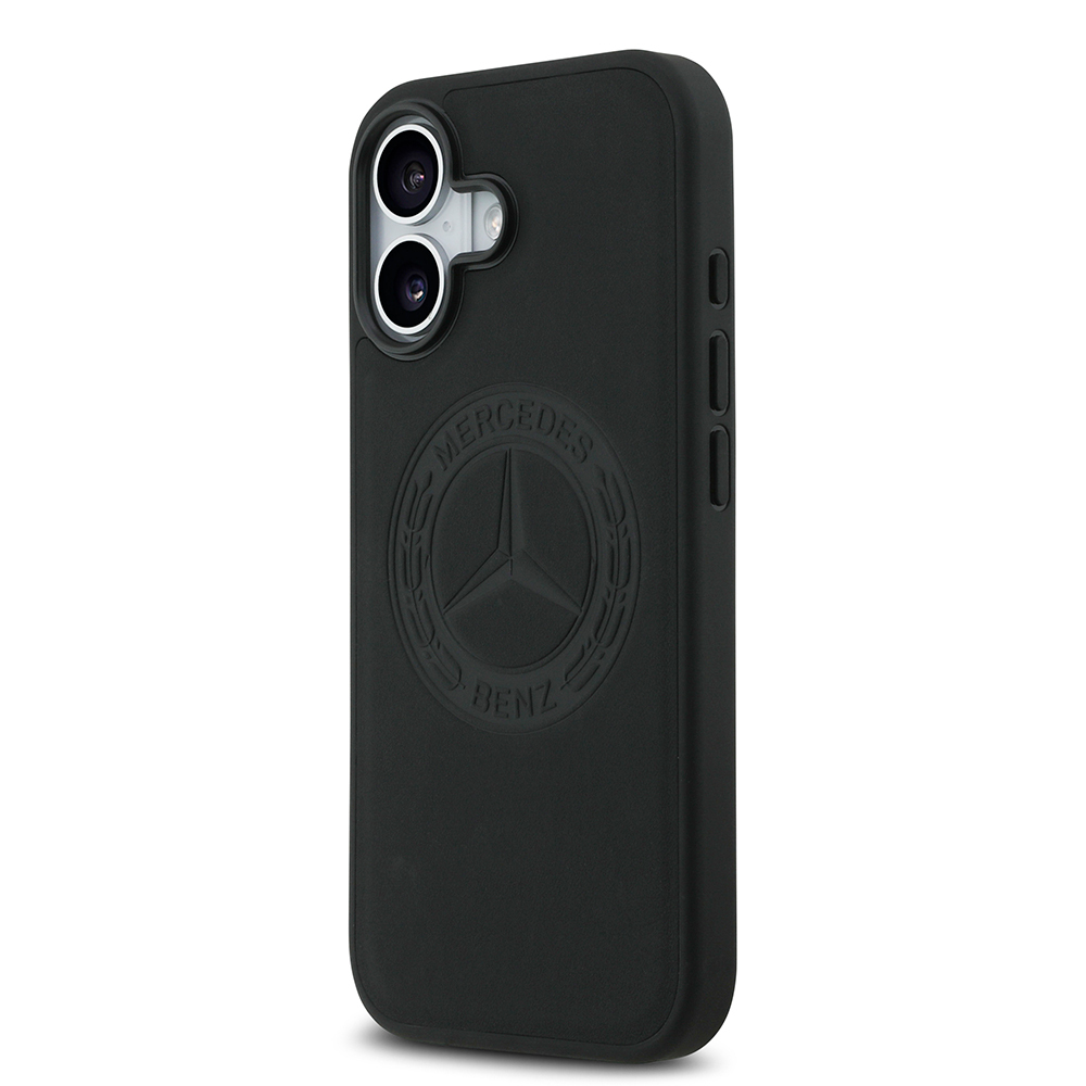 Apple iPhone 17 Kılıf Mercedes Benz Orjinal Lisanslı M-safe Şarj Özellikli Hakiki Deri Nostaljik Yıldız Dizayn Kapak - 1