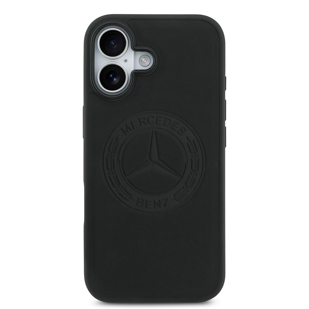 Apple iPhone 17 Kılıf Mercedes Benz Orjinal Lisanslı M-safe Şarj Özellikli Hakiki Deri Nostaljik Yıldız Dizayn Kapak - 2