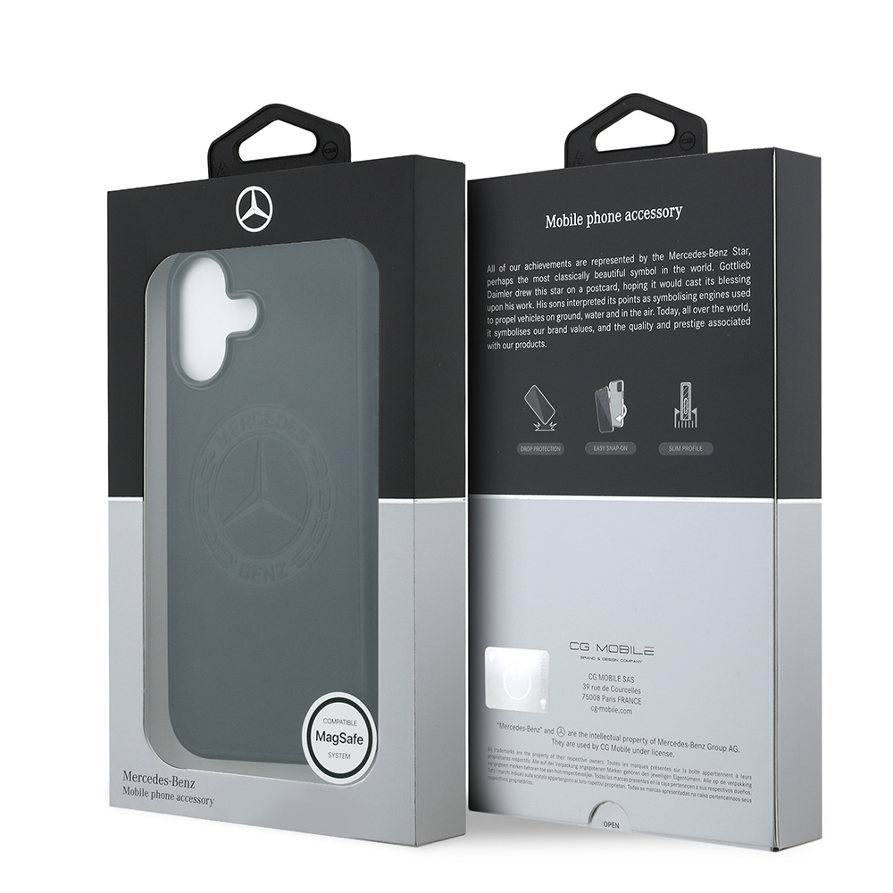 Apple iPhone 17 Kılıf Mercedes Benz Orjinal Lisanslı M-safe Şarj Özellikli Hakiki Deri Nostaljik Yıldız Dizayn Kapak - 7