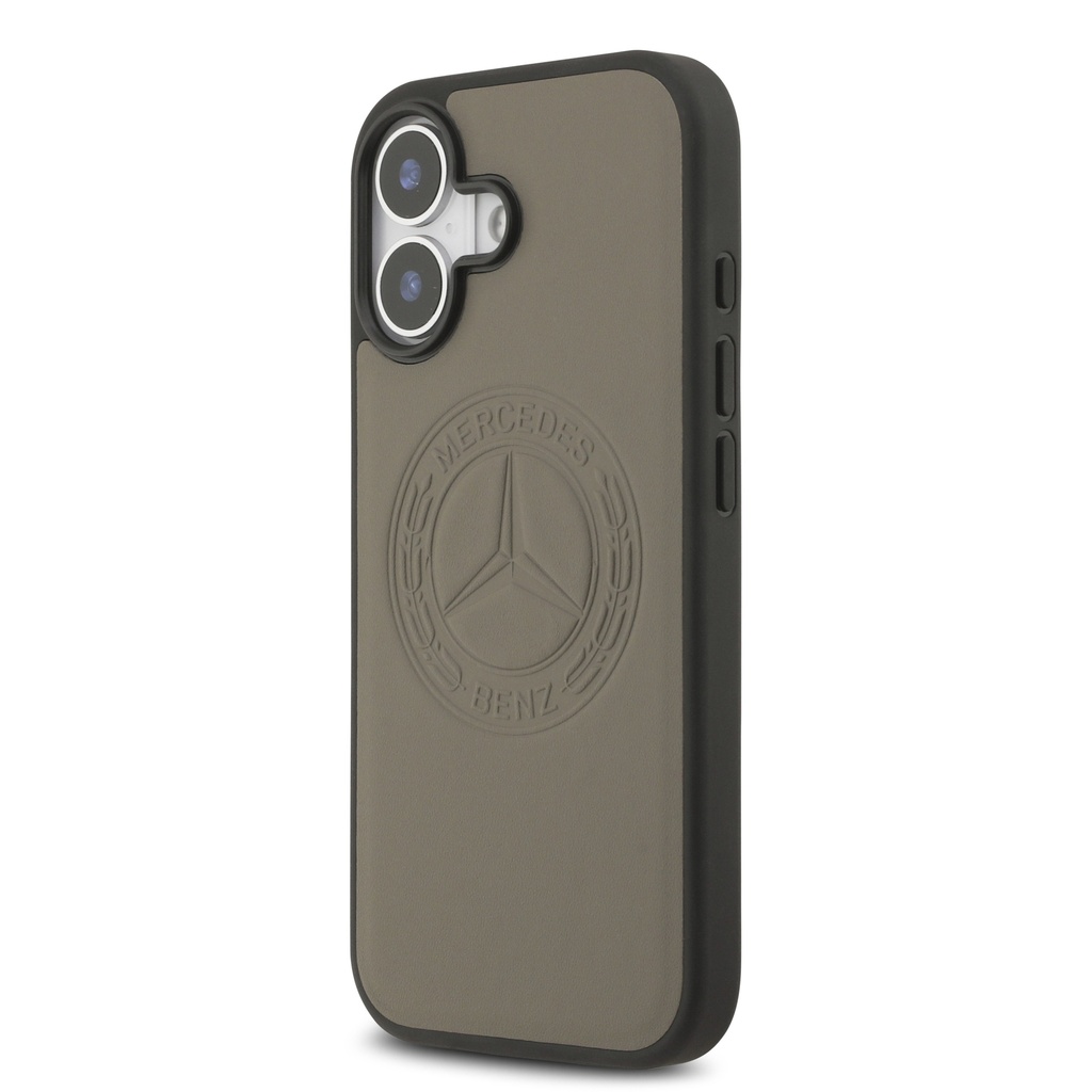 Apple iPhone 17 Uyumlu Kılıf Mercedes Benz Orjinal Lisanslı M-safe Şarj Özellikli Hakiki Deri Nostaljik Yıldız Dizayn Kapak - 8