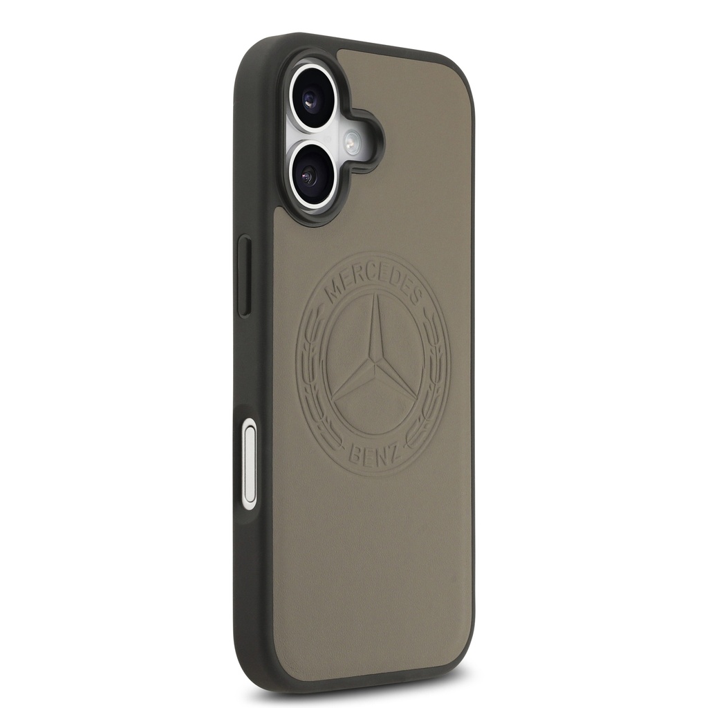 Apple iPhone 17 Uyumlu Kılıf Mercedes Benz Orjinal Lisanslı M-safe Şarj Özellikli Hakiki Deri Nostaljik Yıldız Dizayn Kapak - 10