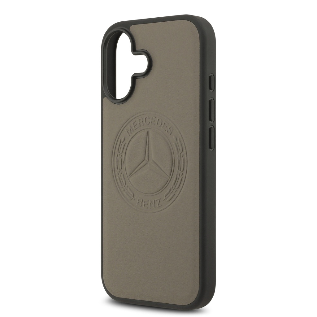 Apple iPhone 17 Uyumlu Kılıf Mercedes Benz Orjinal Lisanslı M-safe Şarj Özellikli Hakiki Deri Nostaljik Yıldız Dizayn Kapak - 12