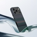 Apple iPhone 17 Pro Max Kılıf M-safe Şarj Özellikli Karbon Fiber Tasarımlı Benks Aurora ArmorPro Kevlar Kapak - 5