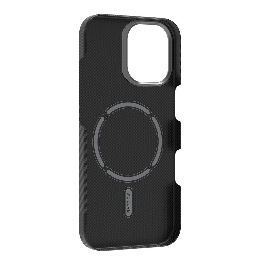 Apple iPhone 17 Kılıf M-safe Şarj Özellikli 600D Metal Kamera Çerçeveli Raptic Aramid Fiber Geotik Serisi Kapak - 2