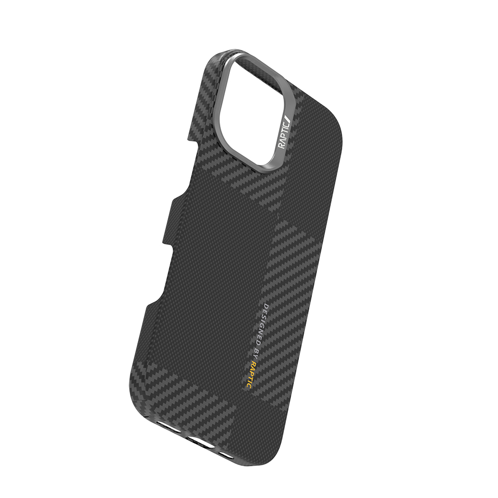 Apple iPhone 17 Kılıf M-safe Şarj Özellikli 600D Metal Kamera Çerçeveli Raptic Aramid Fiber Geotik Serisi Kapak - 5