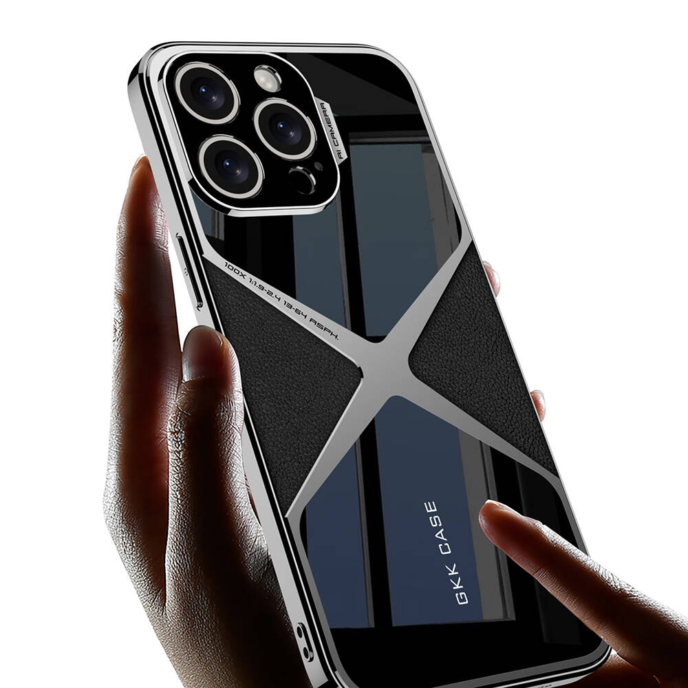 Apple iPhone 15 Pro Uyumlu Kılıf Ultra İnce Kamera Korumalı PC + Deri Arka Yüzey Zore X-Pro Kapak - 1