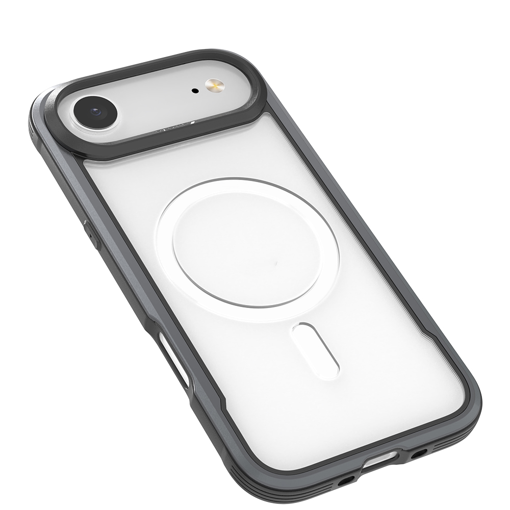 Apple iPhone 17 Air Kılıf M-safe Şarj Özellikli Airbagli Raptic Shield Serisi Şeffaf Arka Yüzey Kapak - 1