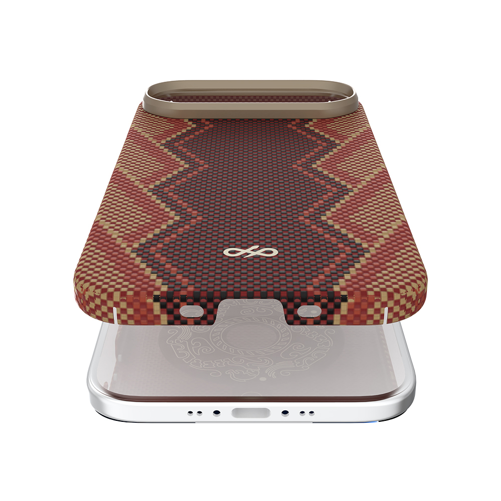 Apple iPhone 17 Air Kılıf M-safe Şarj Özellikli Raptic Aramid Skin Bionic Serisi Kapak - 6